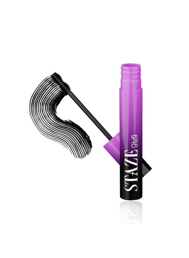 Staze 9to9 All Eyes on You Tubing Mascara | High Impact Volumizing mascara | Clump-resistant, easy to remove | Smudgeproof & Waterproof | Intense Black Color | 5ml - Image 1